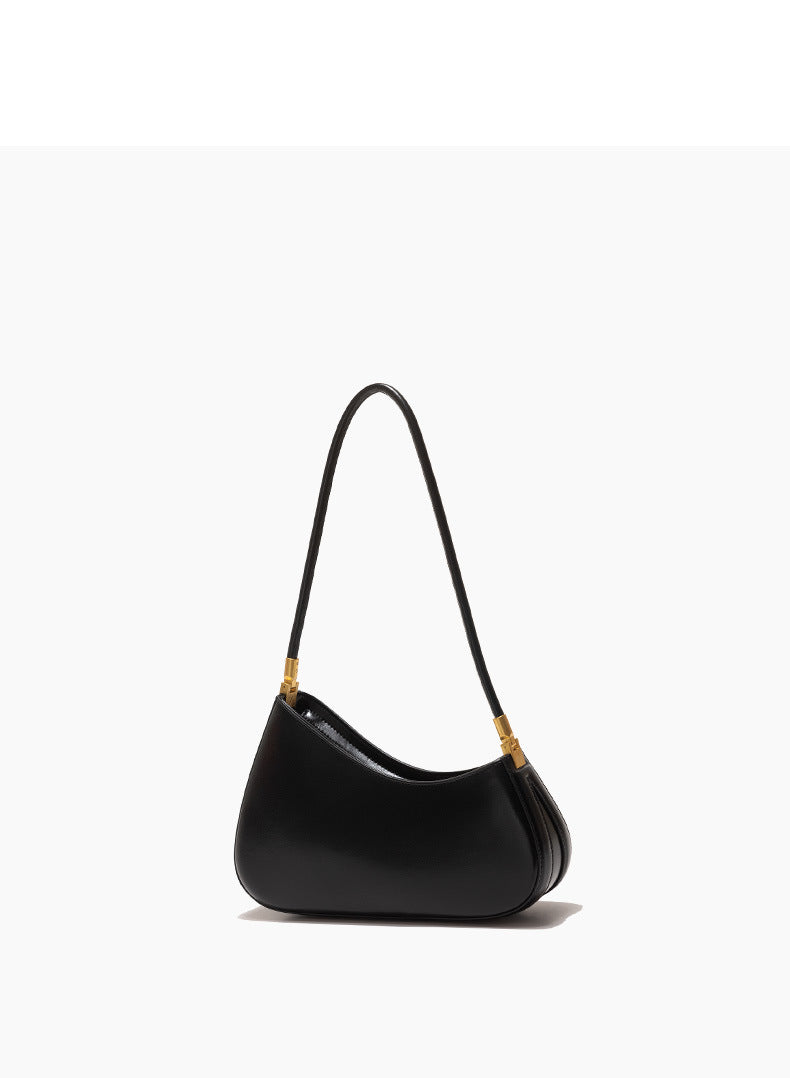 European and American Niche French Retro Underarm Fashion Women's Bag Light Luxury Simple Large Capacity Handbag Women's Single Shoulder Baguette Bag