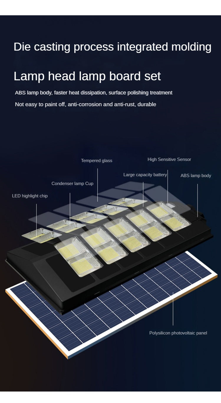 High-Brightness Outdoor Ip65 Night Road Lighting Waterproof Integrated Solar Street Light