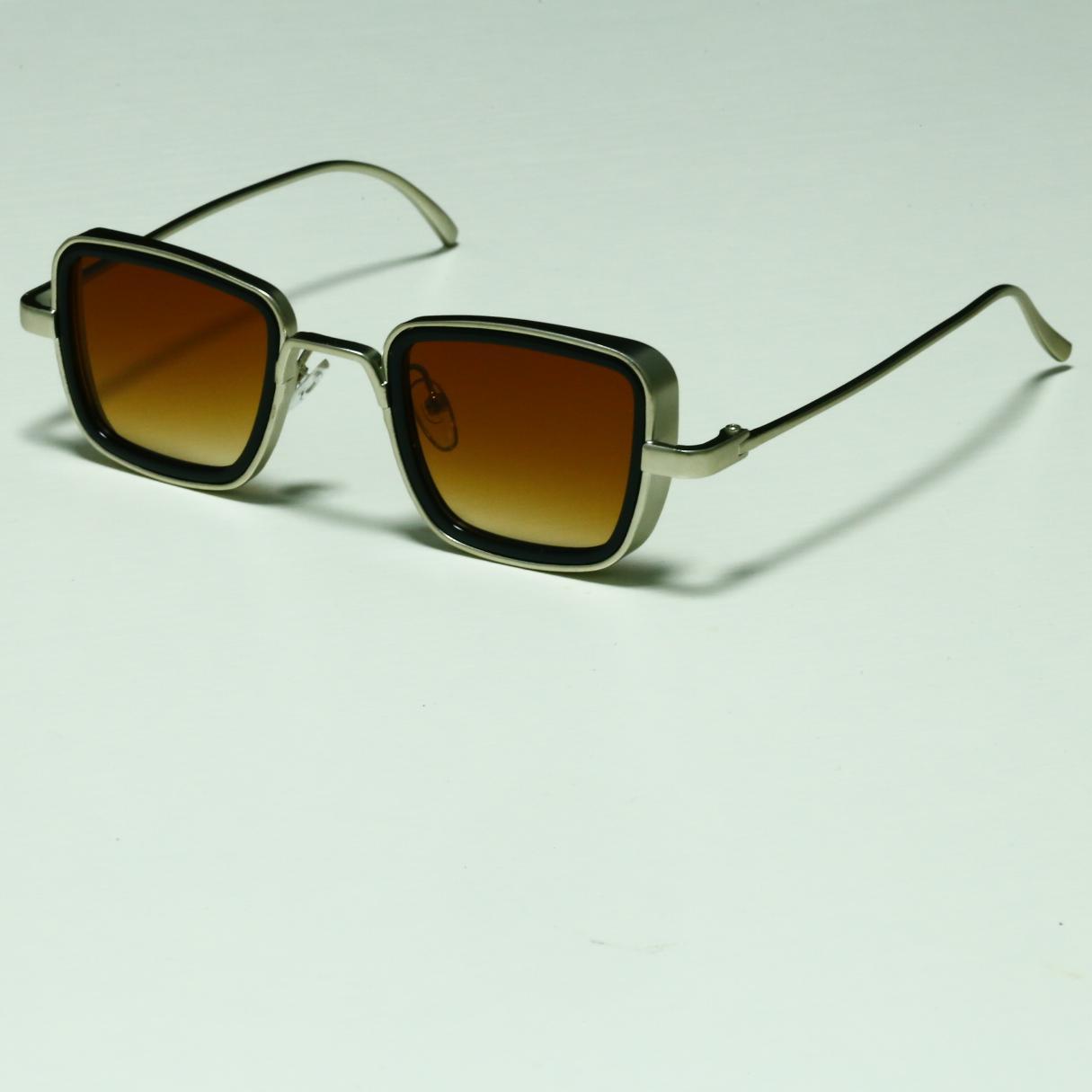 KABIR SINGH Steampunk Small Square Frame Sunglasses for Men High-end Indian Sunglasses Men's Glasses