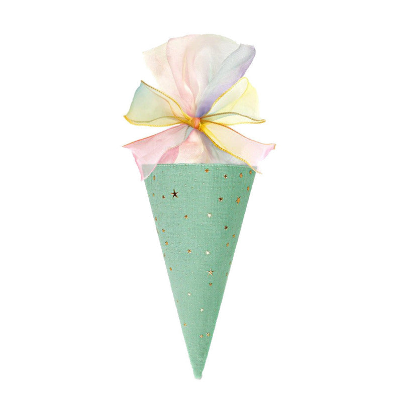 Back-to-School Season Colorful Ice Cream Cone Children's Accessories Gift Bowknot Souvenir Girl Back-to-School Season Creative Gift