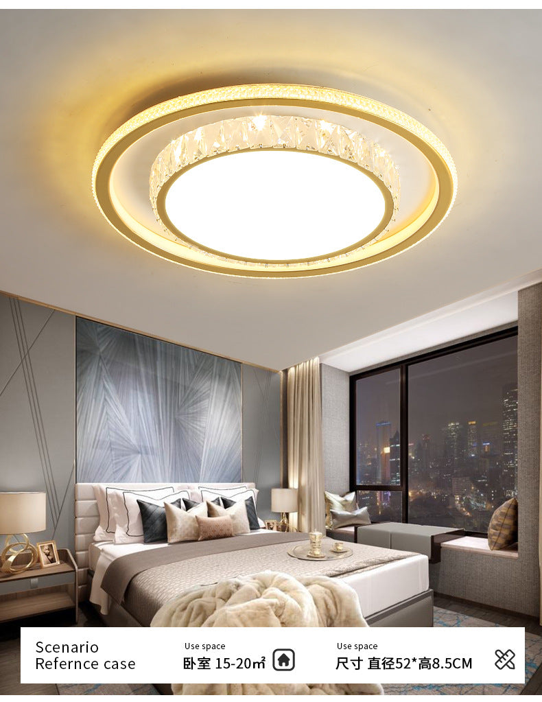 2025New Year's New Lamps Living Room Lamps Modern Simple Atmosphere Ceiling Lamps Light Luxury Crystal Lamps Restaurant Lamps Bedroom Lamps