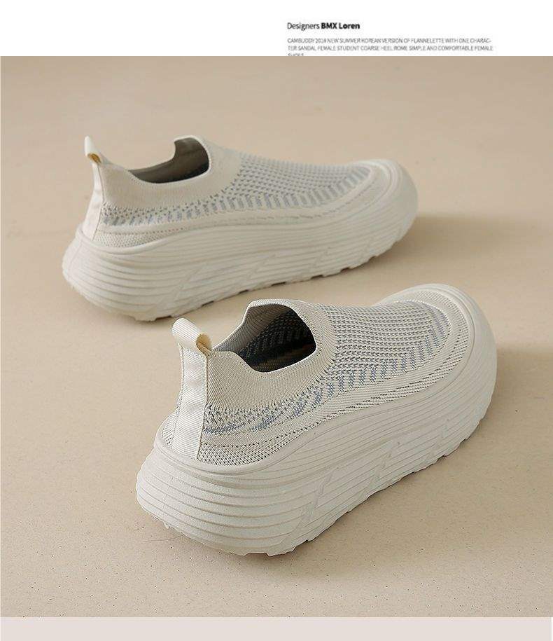 Women's New Spring and Autumn Breathable Versatile Slip-On Casual Shoes with a Soft Cushioning Feel