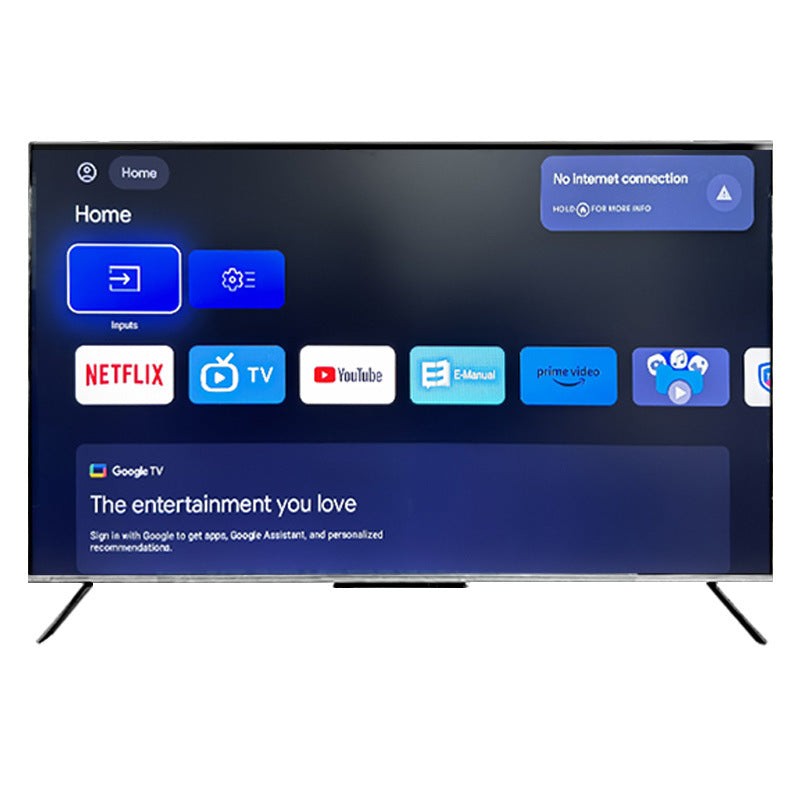 55inch foreign trade TV English international version QLED Screen Google Android4K UHD Kara OK Television