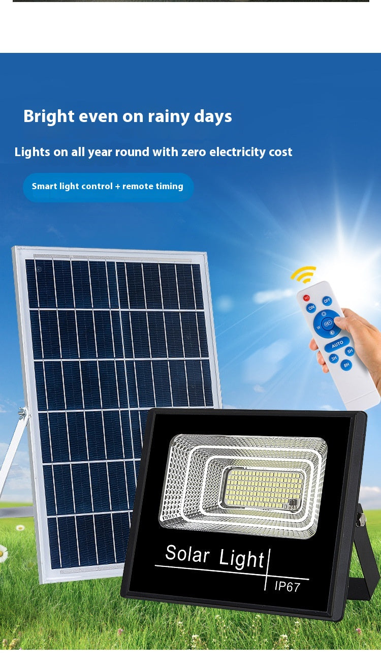 Solar Lamp Outdoor IP67 Waterproof Garden Lamp Suitable for Yard Street Residential Area Split Floodlight