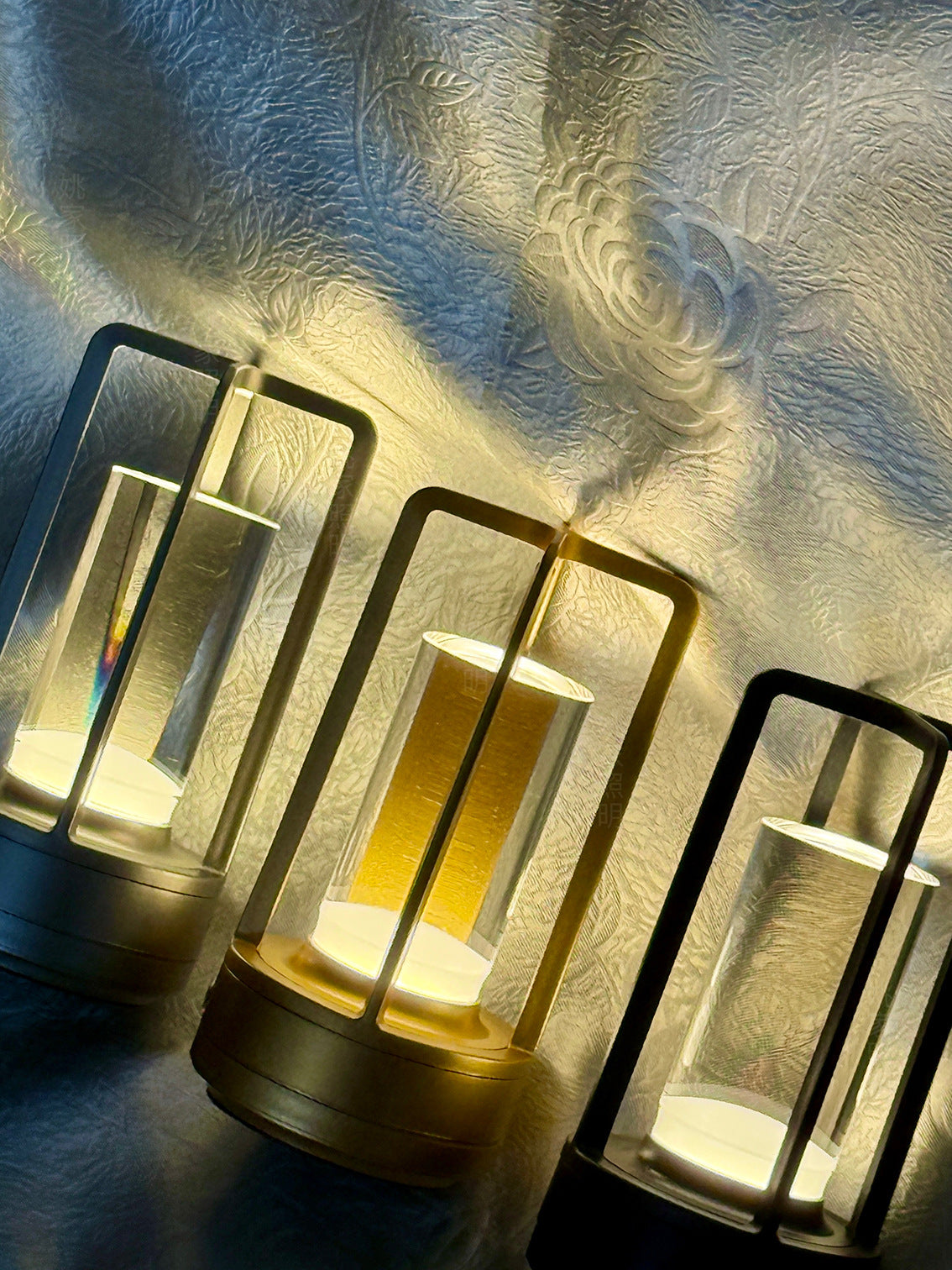 Cross Night Light Touch USB Rechargeable Cross Light Japanese Style Atmosphere Light led Bedroom Desktop Decorative Lamp