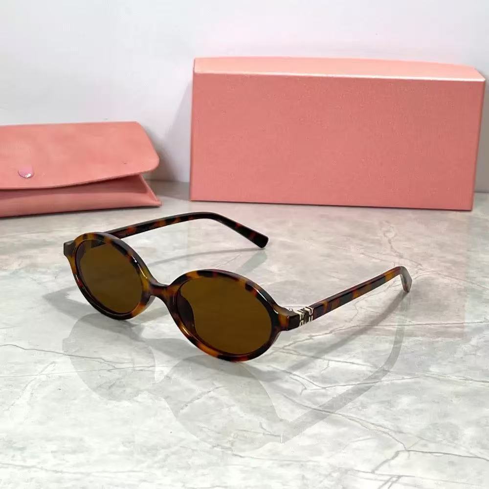 Jang Won-young Same Style Glasses Nerd Myopia Oval Small Frame Retro Sunglasses Leopard Print Korean Style No Makeup Retro