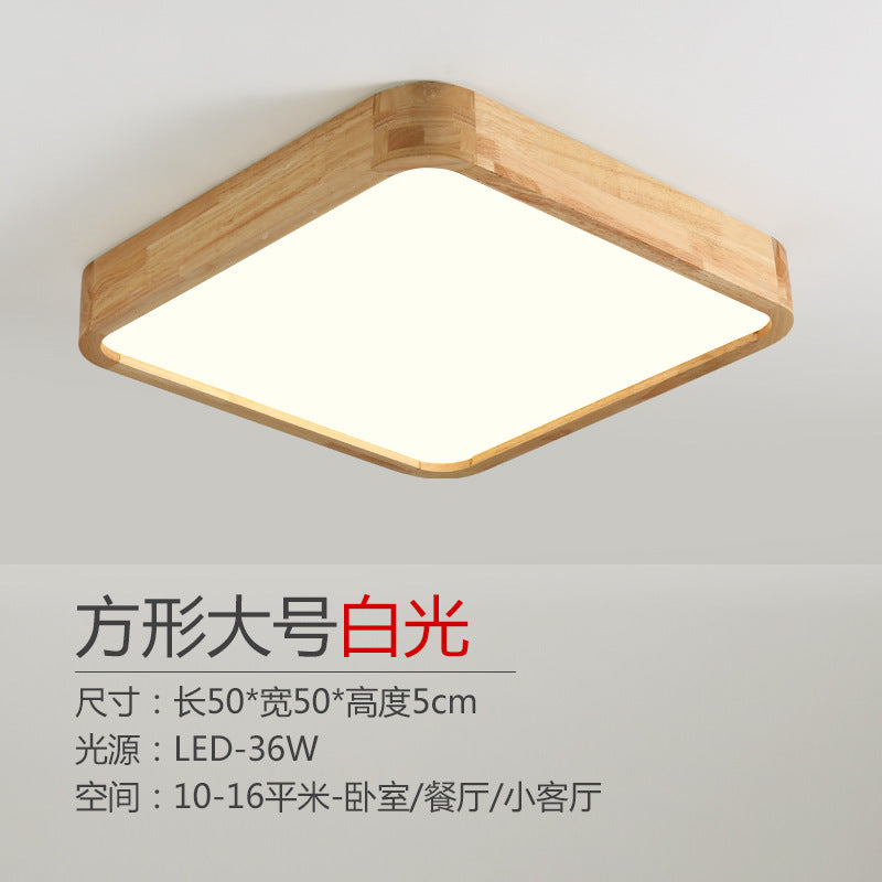 Log led Ceiling Lamp Living Room Balcony Tatami Wabi-Sabi Style Japanese Style Wood Art Corridor Nordic round bedroom