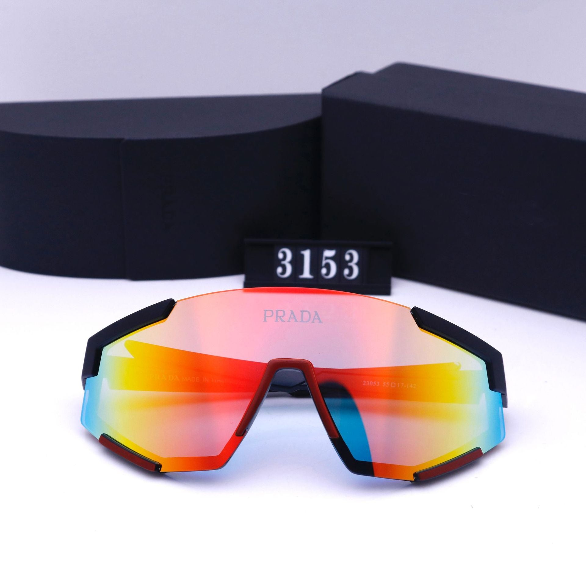 Half-frame Sunglasses High Appearance Cycling Colorful Outdoor Sports European and American Style2024Fashion New Large Windproof Sunglasses for Men and Women