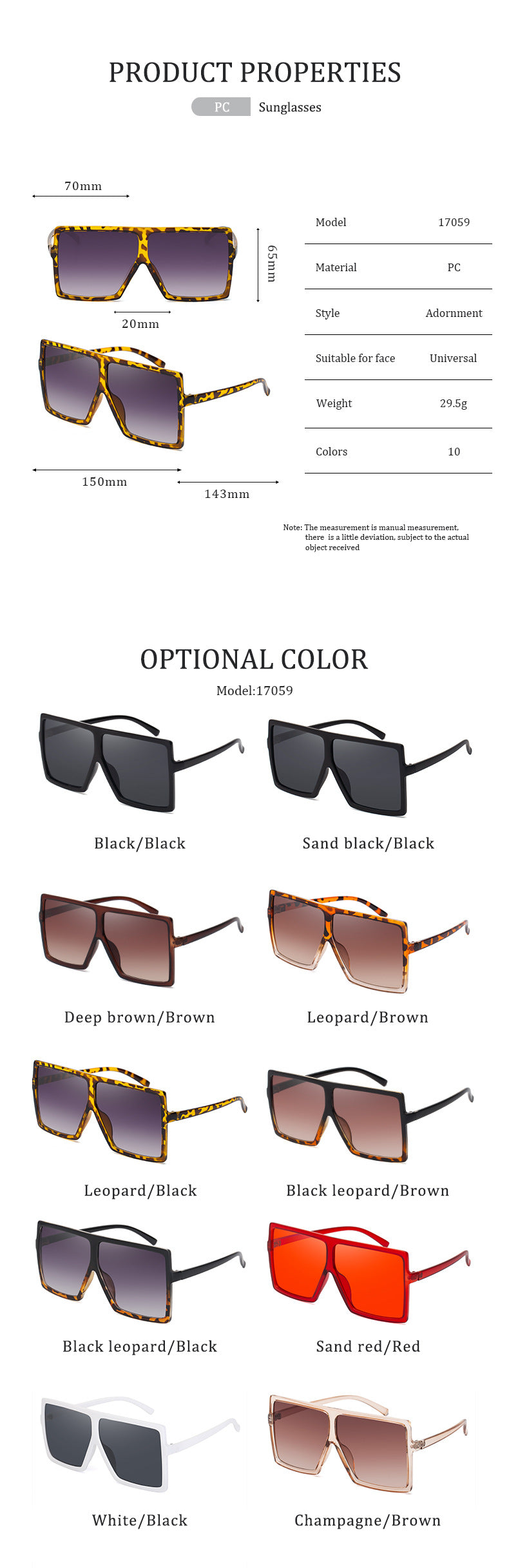 Large Frame UV Protection Sunglasses17059European and American Fashion Internet Celebrity Sunglasses for Women Trendy sunglasses