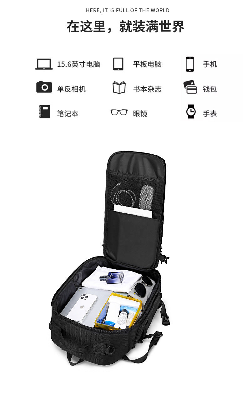 OZUKO Outdoor Tactical Backpack Large Capacity Waterproof Travel Bag Wear-Resistant MOLLE Hiking Backpack