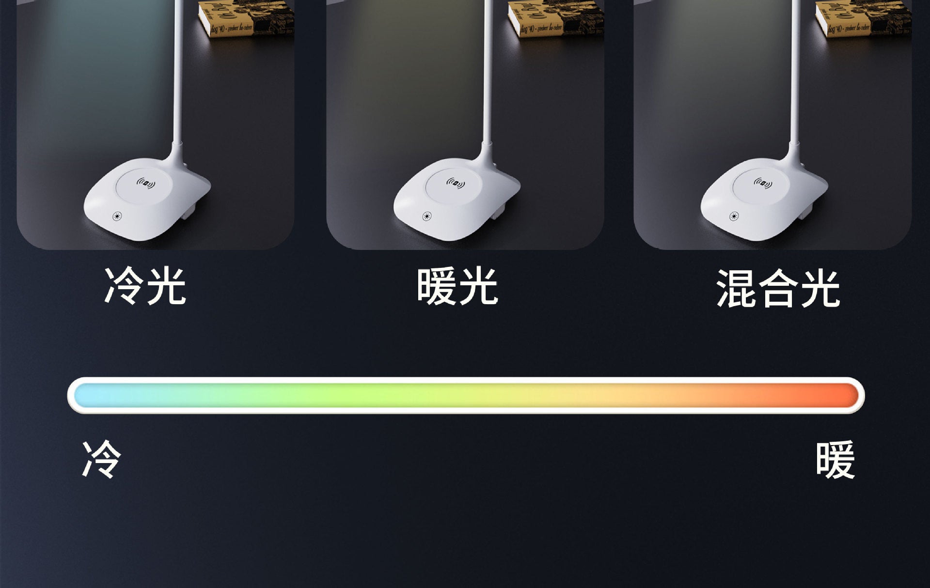 Customized Eye Protection Desk Lamp Wireless Mobile Phone Charging Reading Lamp usb Smart Folding Desk Lamp ins Wholesale Study Desk Lamp