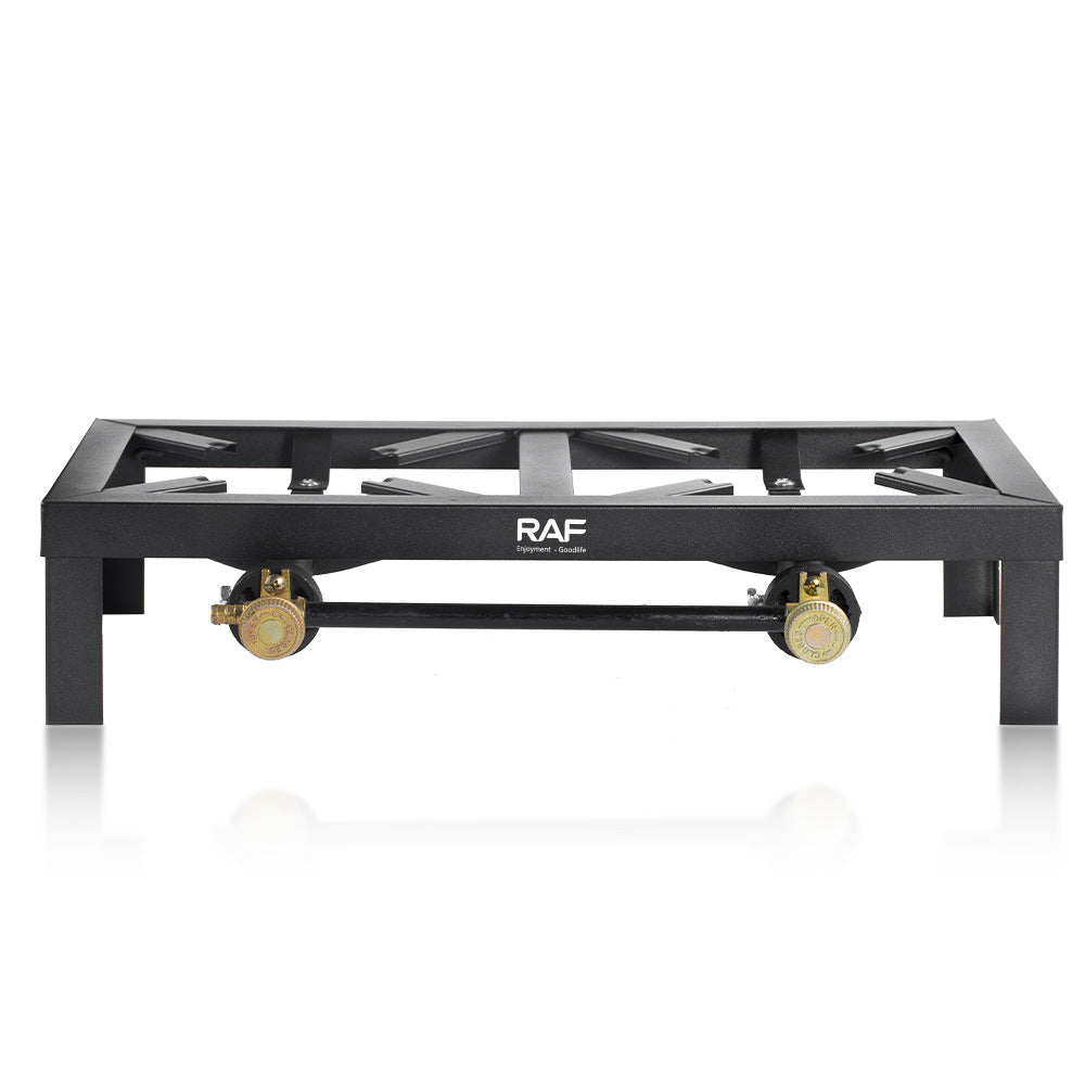 RAF Gas Stove Tabletop Flameout Double Burner Easy-to-Clean Gas Stove Simple Household Liquefied Gas R.8501