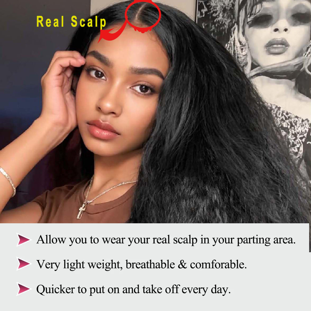 Cross-border Hot-Selling Matte Head Cover 99J V part Afro Curly Wig