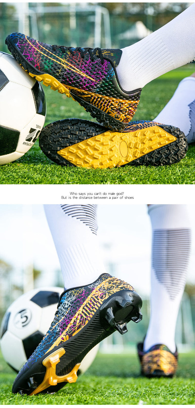 New professional football shoes for men and women AG Spike TF Broken Nail Youth Student Grassland Competition Training Shoes