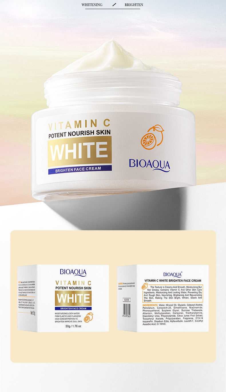 All English Vitamins C Whitening Skin Care Set BIOAOUA Cleansing and Moisturizing Five-Piece Set  Wholesale