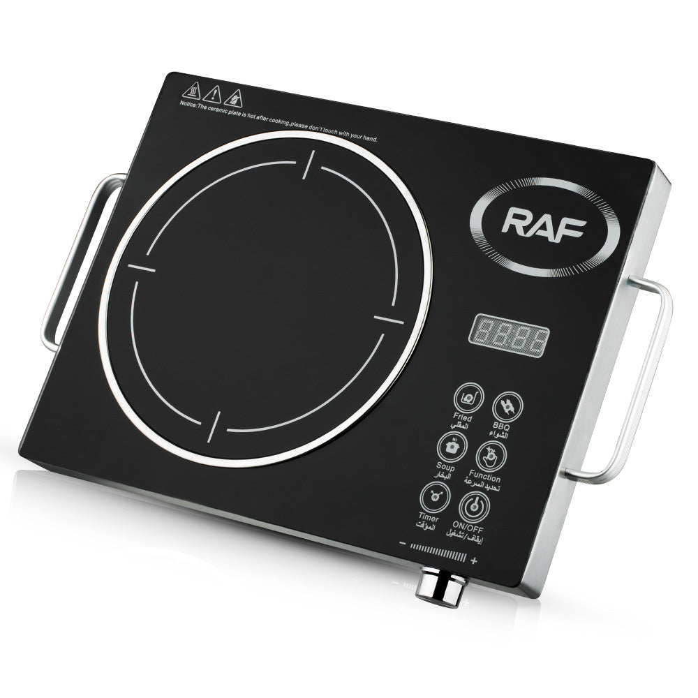 RAF European Standard High-Power Stir-Fry Hot Pot Electric Ceramic Stove Household Multi-Function Light Wave Induction Cooker Countertop Electric Stove8060