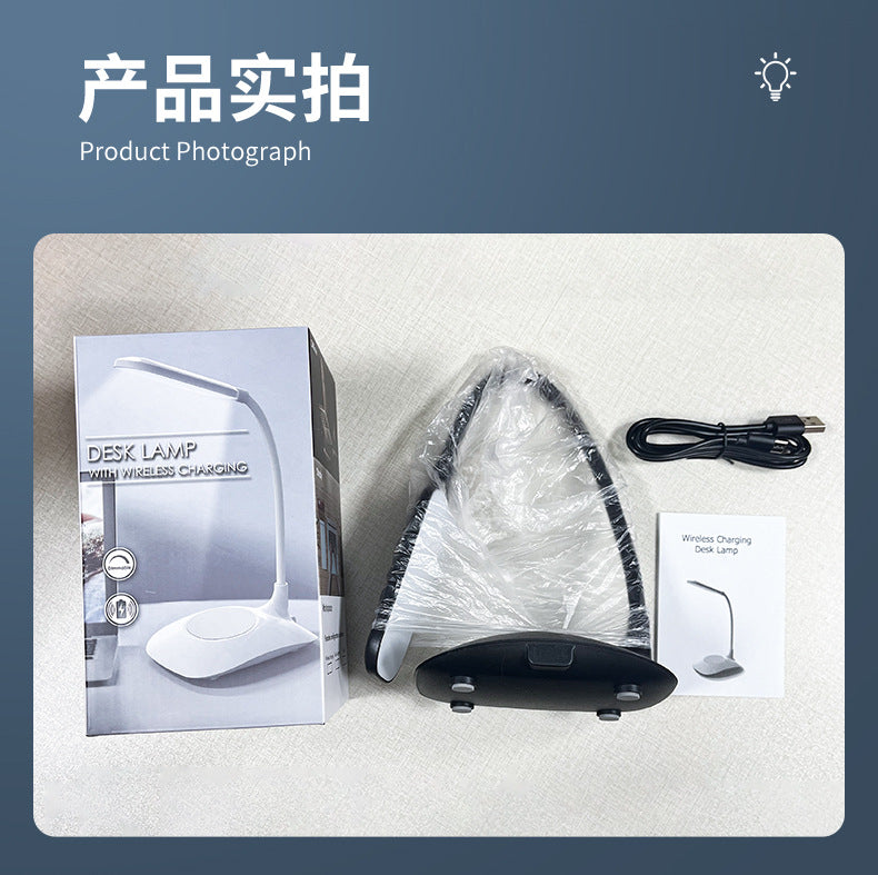 Creative desk lamp for students, eye protection, dormitory study led Reading lamp rechargeable and plug-in dual-use night light wholesale factory