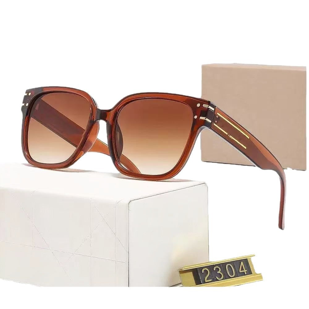 New Internet Celebrity Women's Sunglasses D2304Men's Fashion European and American UV Protection Sunglasses Wholesale