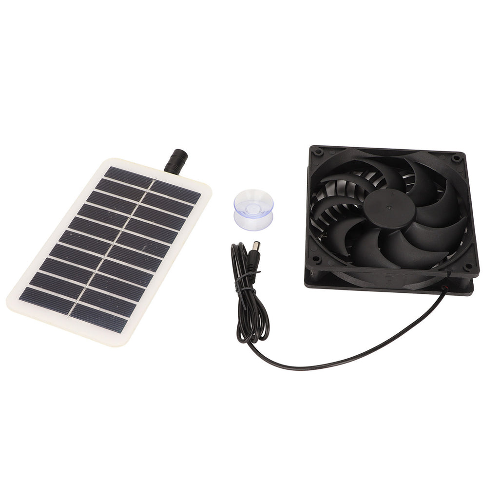 Direct Sales Solar Panel Exhaust Fan Portable Energy-Saving Solar Exhaust Fan Chicken House Deodorization Exhaust Ventilation