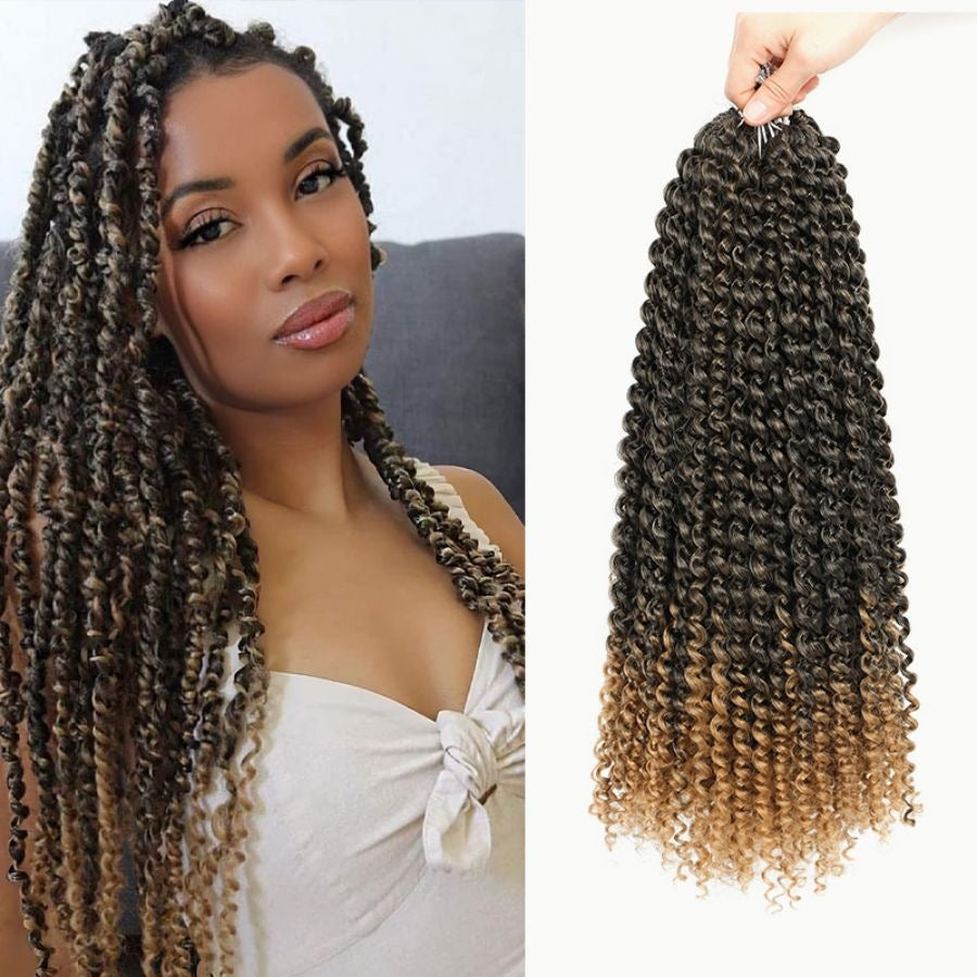 TEMU Hot Selling Cross-Border Export Crochet Hair Passion Water Ripple Curve15Crochet Hair Extensions African Wig Found