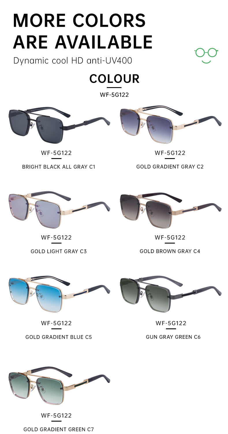 2025Retro Glasses Men Driving Sunglasses Square Frame High-end Men's Sunscreen Sunglasses Premium sunglasses