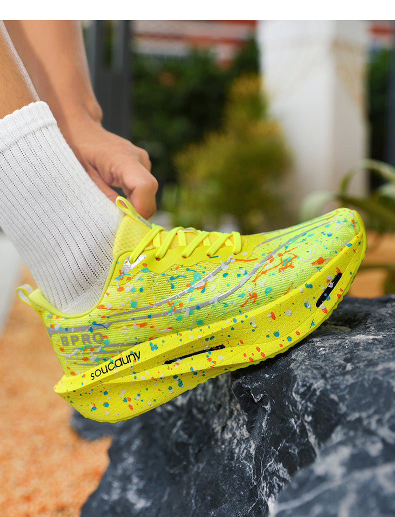 Parent-Child Cool Luminous Running Shoes Casual Fashion Men's Shoes Breathable Mesh Lightweight Comfortable Cushioned Wear-Resistant Sports Shoes