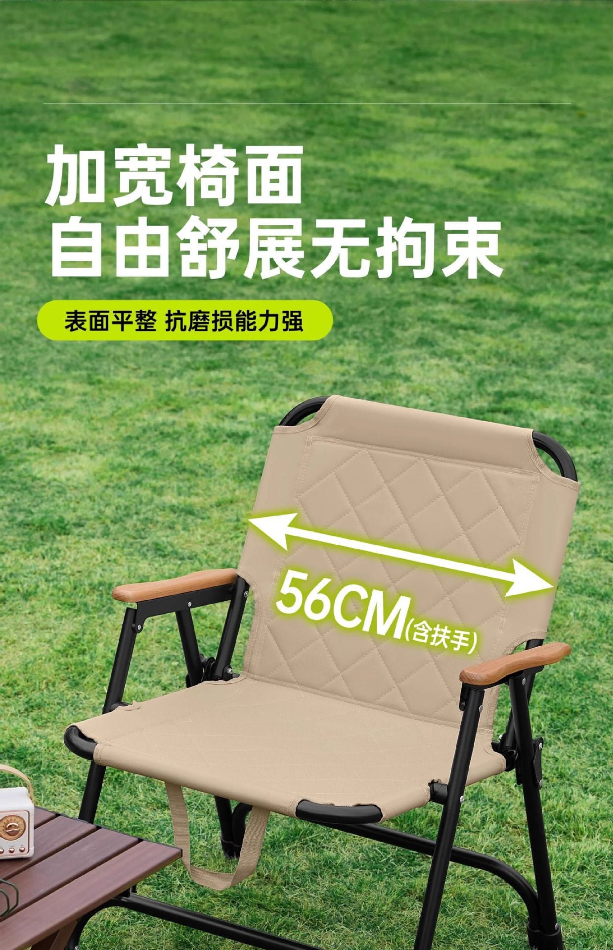 Outdoor Folding Chair Portable Padded Kermit Picnic Kermit Chair Ultra-light Fishing Camping Beach Chair