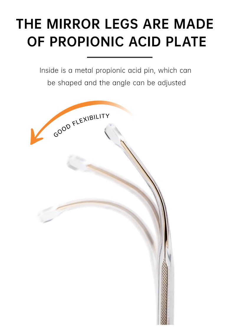 European and American Fashion Square Frame Sunglasses for Men Driving Special Propionic Acid Insert Pin Temple Sunglasses Men's Glasses shades