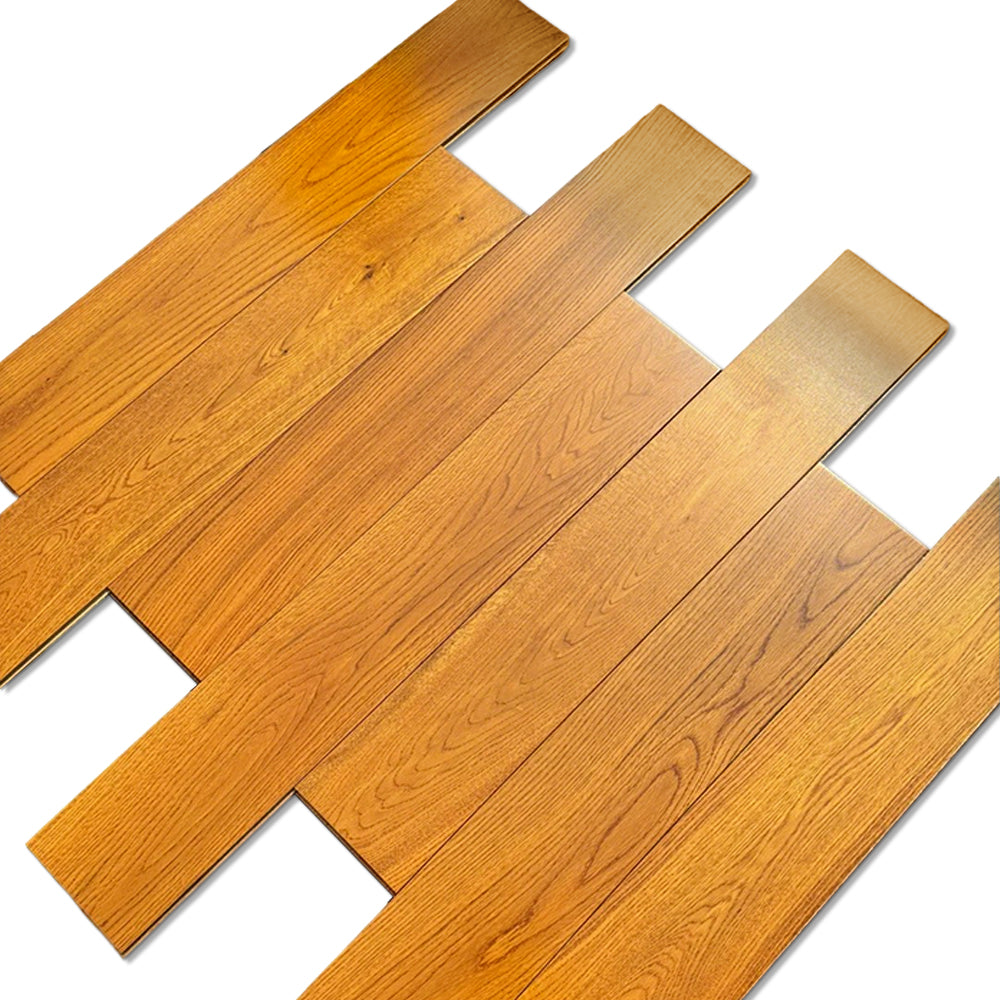 Custom ENF Certified AB Grade Solid Wood Teak Click Lock Multilayer Engineered Wood Flooring for Outdoor & Park Use