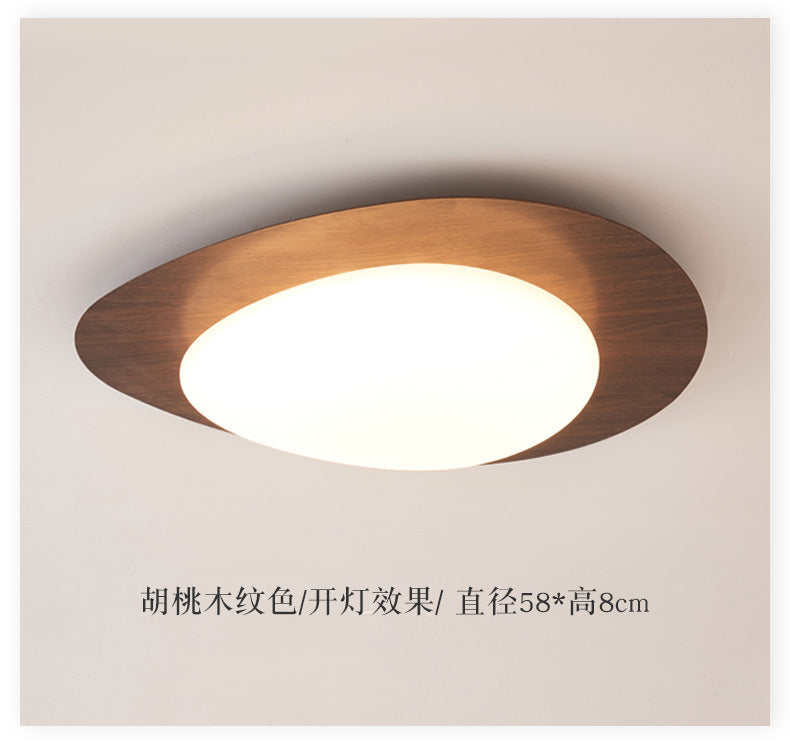 French Vintage Style Bedroom Ceiling Light Modern Simple Walnut Living Room Light Iron Art Water Transfer Printing Study Light Wholesale