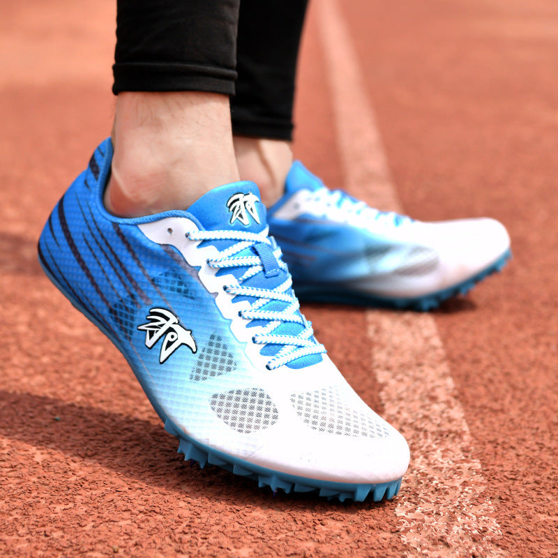 New Track and Field Spikes Men's Full Palm Carbon Plate7Student Physical Education Training Running Shoes for Long Jump and Middle Distance Running for Women