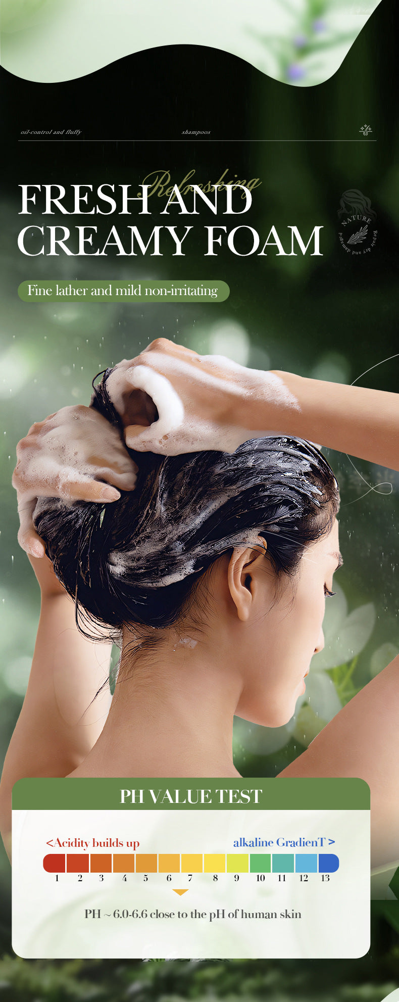 Full English Mint Rosemary Fluffy Shampoo SADOER Strong Shampoo  Wholesale