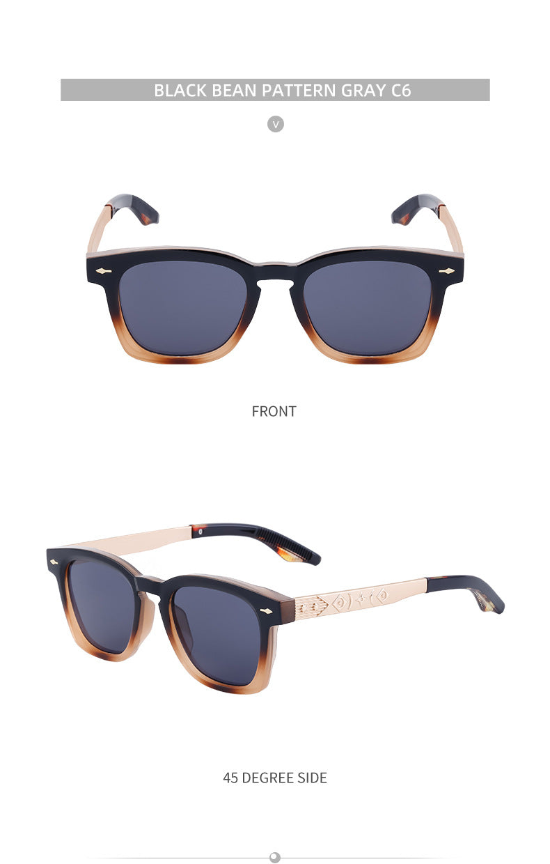 Square Frame Retro Sunglasses for Men, Sun Protection, Driving Special, High-End Outdoor Glasses Wholesale shades