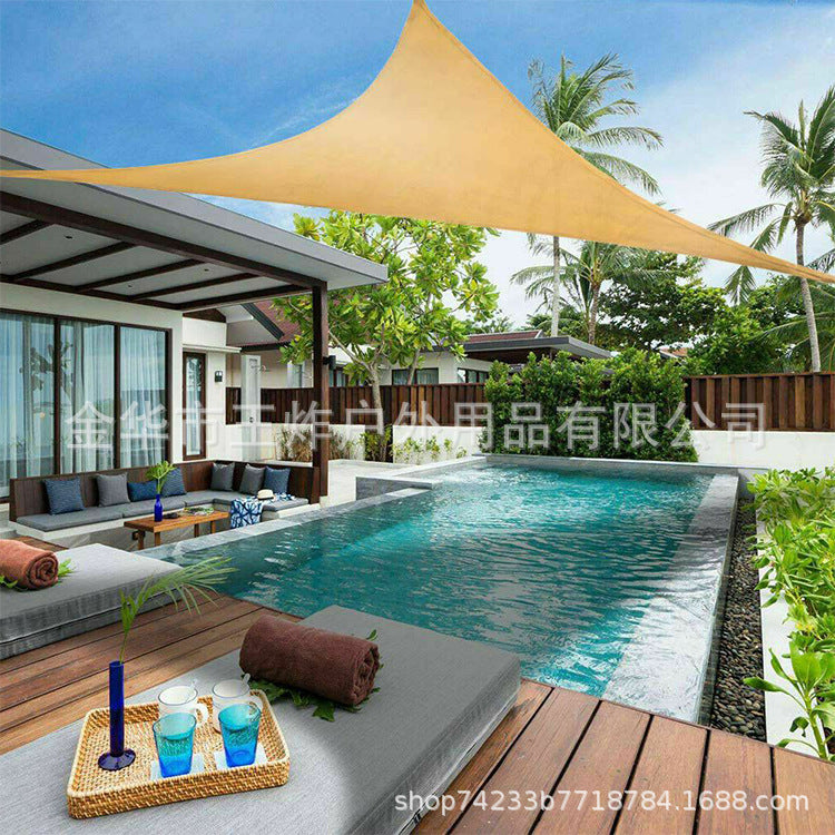 Outdoor Triangle Canopy Outdoor Courtyard Balcony Sunscreen Shade Sail3Sunshade Canopy Pool Landscape Rain Cover