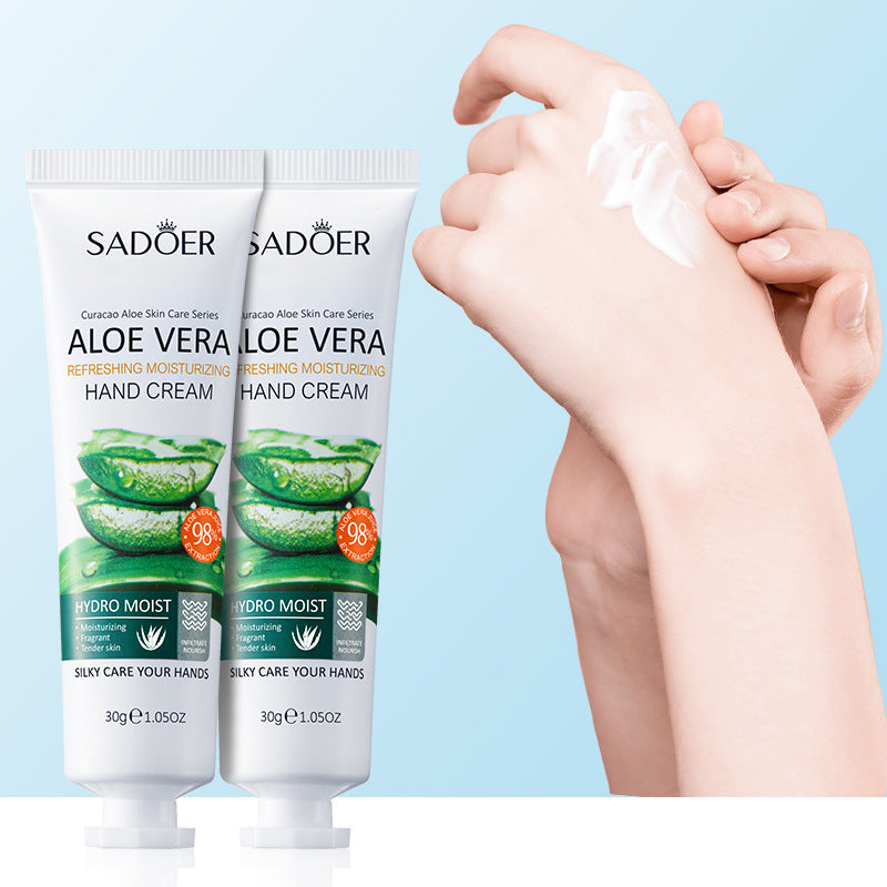 Aloe Vera Hand Cream30g SADOER Moisturizing and Hydrating Hand Care Cross-Border Foreign Trade Wholesale