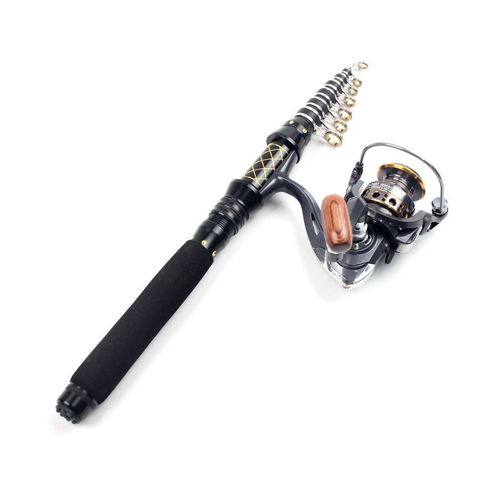 Wholesale2.1Mi Hard Fishing Rod Ultra-Lightweight High-Strength Carbon Fiber Sea Fishing Boat Fishing Universal Rod European and American Fishing Gear