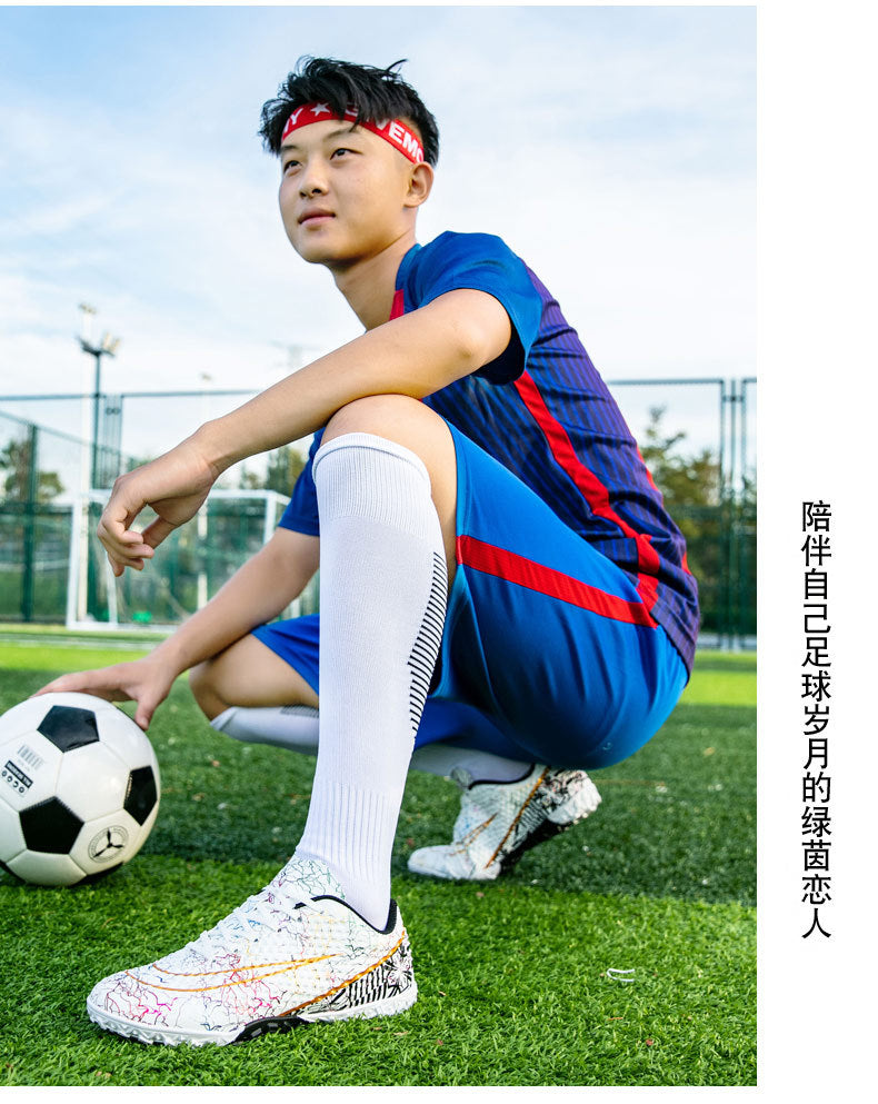 New professional football shoes for men and women AG Spike TF Broken Nail Youth Student Grassland Competition Training Shoes