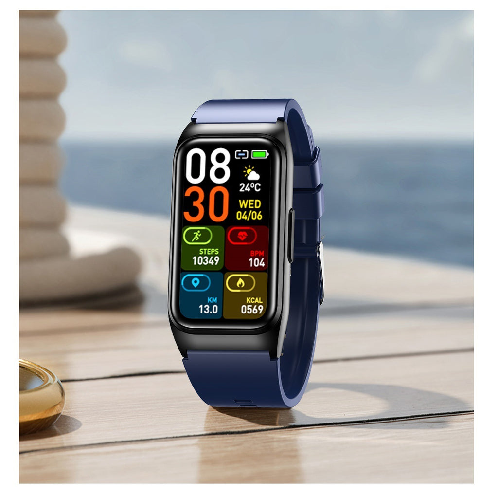 New TK75Blood pressure and blood sugar testing heart rate monitoring IP68Waterproof Social Entertainment Smart Watch
