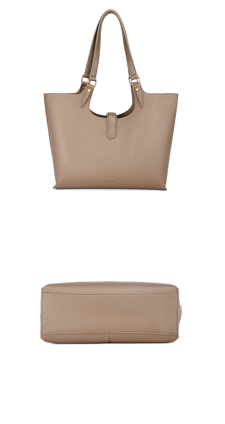 European and American Trendy High-End Single Shoulder Fashion Women's Bag Versatile Handbag Basket Bag Light Luxury Niche Commuter Crossbody Bag