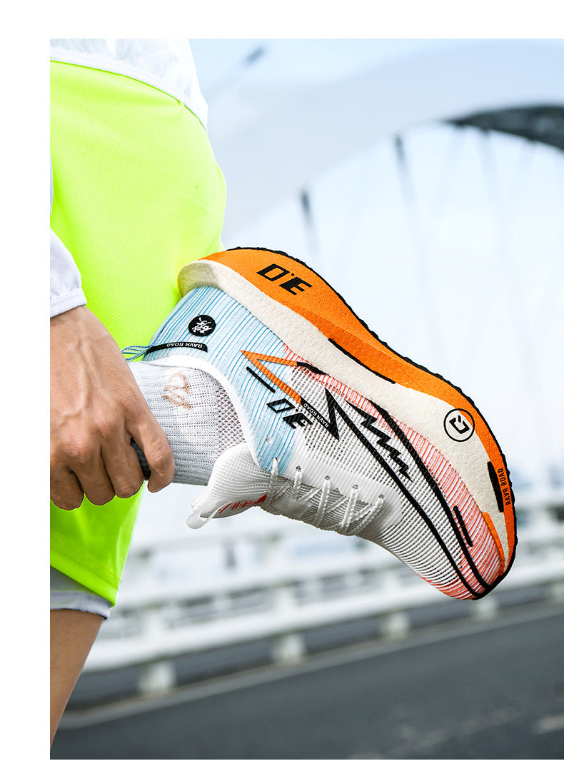 Summer New Hollow Breathable Lightweight Casual Sports Shoes with Super Soft Sole Carbon Plate Cushioning and Rebound for Fitness and Running