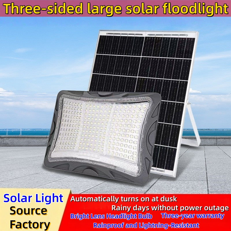 1000W Solar Light Outdoor Waterproof Super Bright Garden Light Yard Community Square LED Solar Floodlight Wholesale