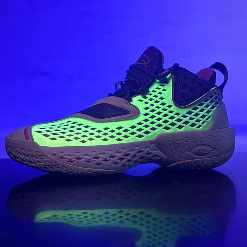 2025New Luminous Fashion Trend Casual Sports Shoes for Teenagers, Practical Grip, Non-Slip, Wear-Resistant Basketball Shoes