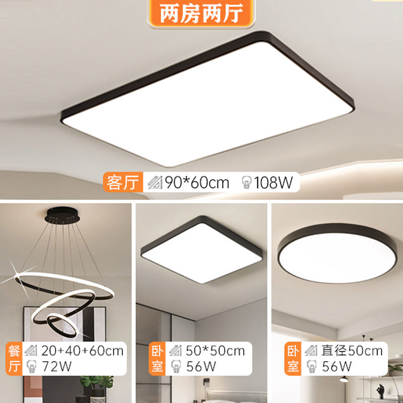 Modern simple personality square living room lamp Nordic Creative Home Use led Bedroom Ceiling Light Zhongshan Lighting Fixtures