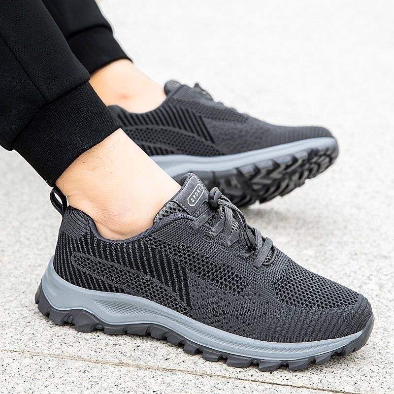 New Large Size Men's Shoes Non-Slip Wear-Resistant Casual Walking Shoes Men's Sports Shoes Dad Shoes Soft Sole Men's Shoes