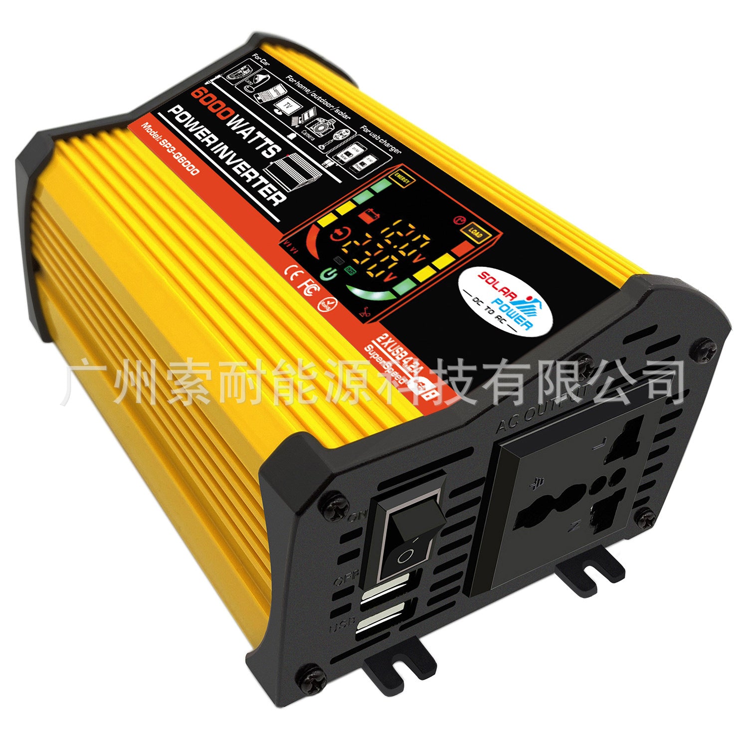 Vehicle Inverter500W 12V Turn110V 220V Smart Display car power inverter