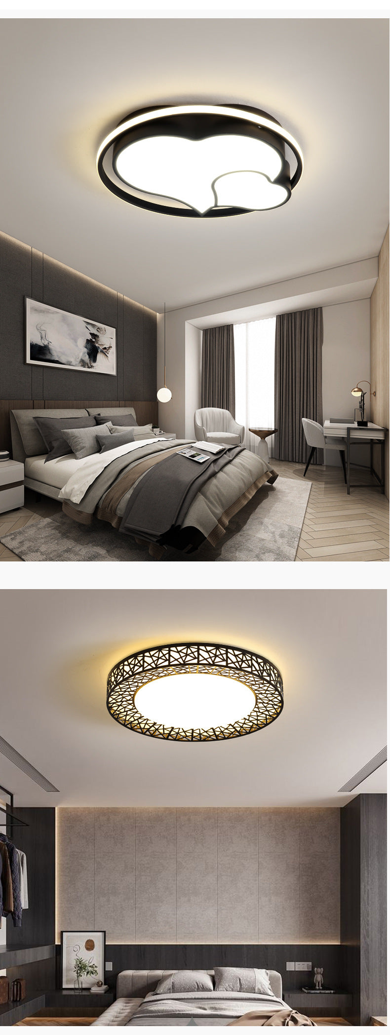 Nordic Lighting Fixtures led Ceiling Lamp2025New Year's Creative Internet Celebrity Master Bedroom Simple Modern Bedroom Lighting Room