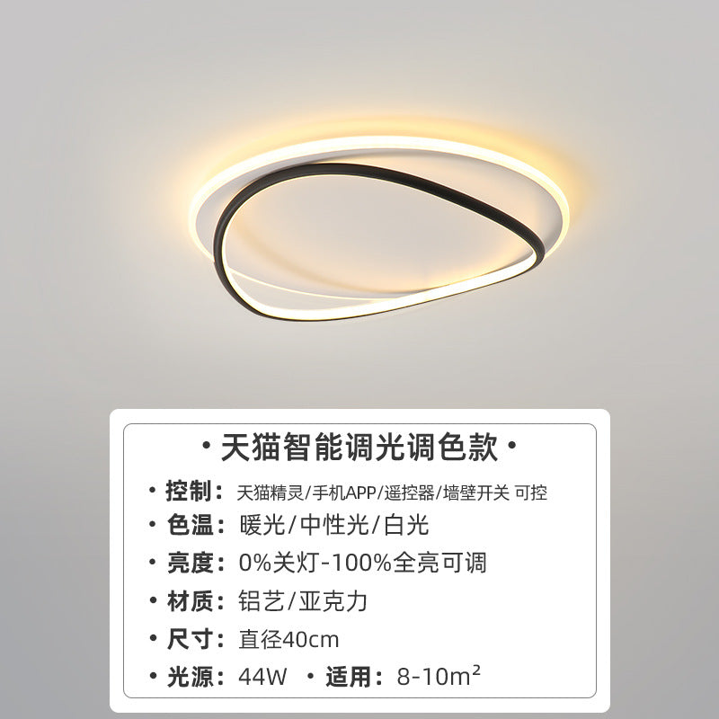 Nordic Light Luxury Bedroom Lamp LED Ceiling lamp for master bedroom, study room, dining room, simple modern oval light fixture