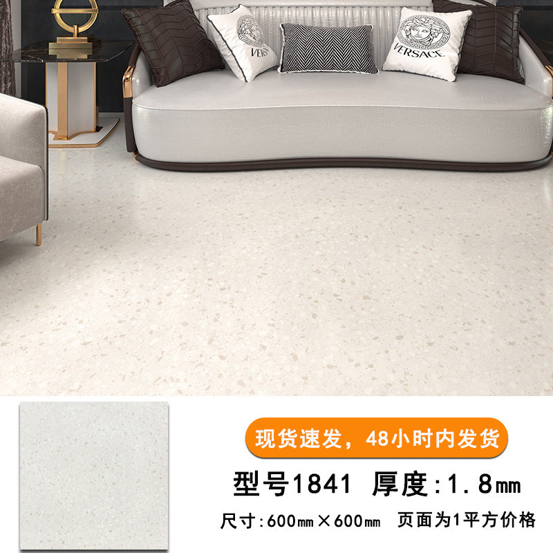 pvc Self-Adhesive Floor Stickers Imitation Tile Flooring Glue Commercial Wear-Resistant Thickened Waterproof Non-Slip Office Special Floor Vinyl