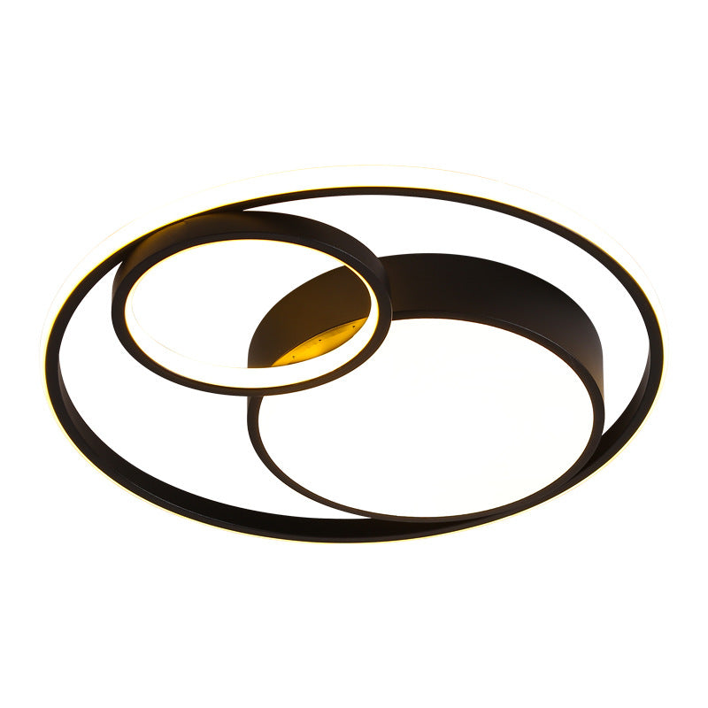 Master bedroom lamp ceiling lamp round room lamp simple modern home use led Nordic Style Study Lamp Cozy and Romantic