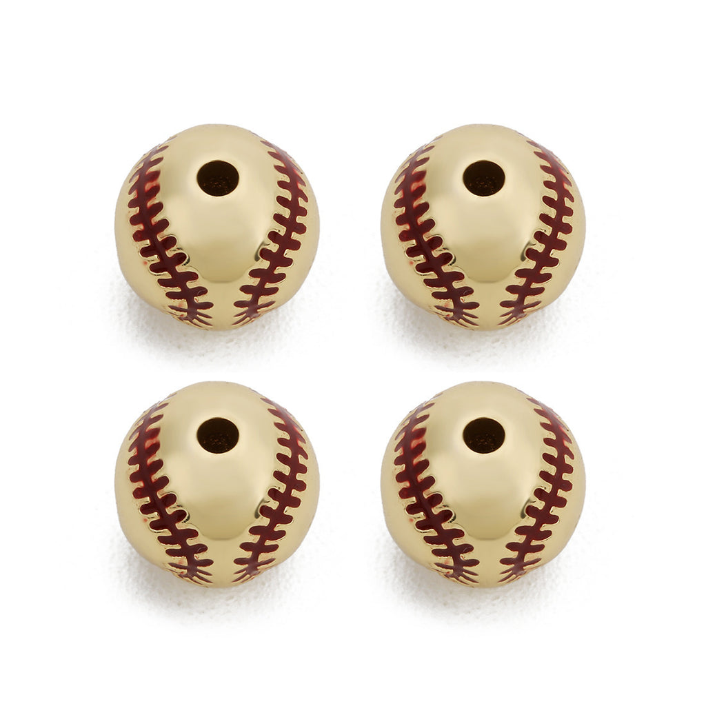 diy Baseball Beads Men's Beaded Bracelet Loose Beads Accessories Jewelry Women's Bracelet Small Items Wholesale10mm